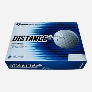 TaylorMade Distance+ 12 White Red High Velocity Speed Golf Balls New In Box